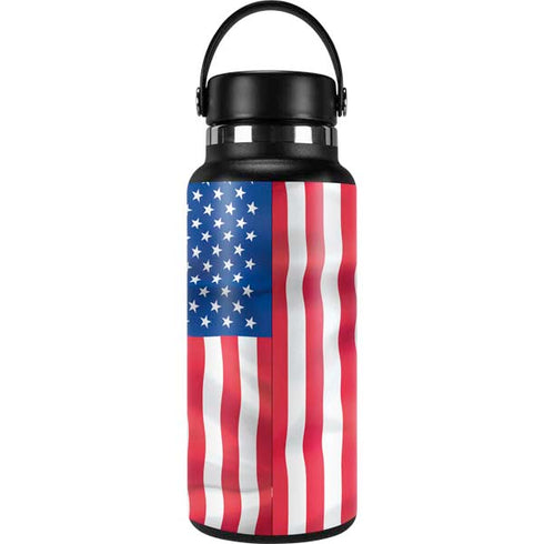 USA Flag American Flag Hydro Flask 32oz Wide Mouth Skin